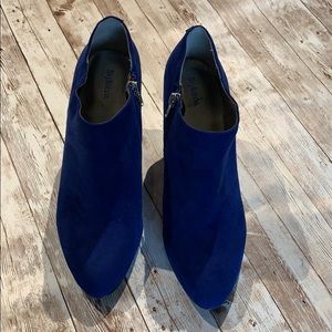 Style&Co. royal blue suede booties. Never worn. 9